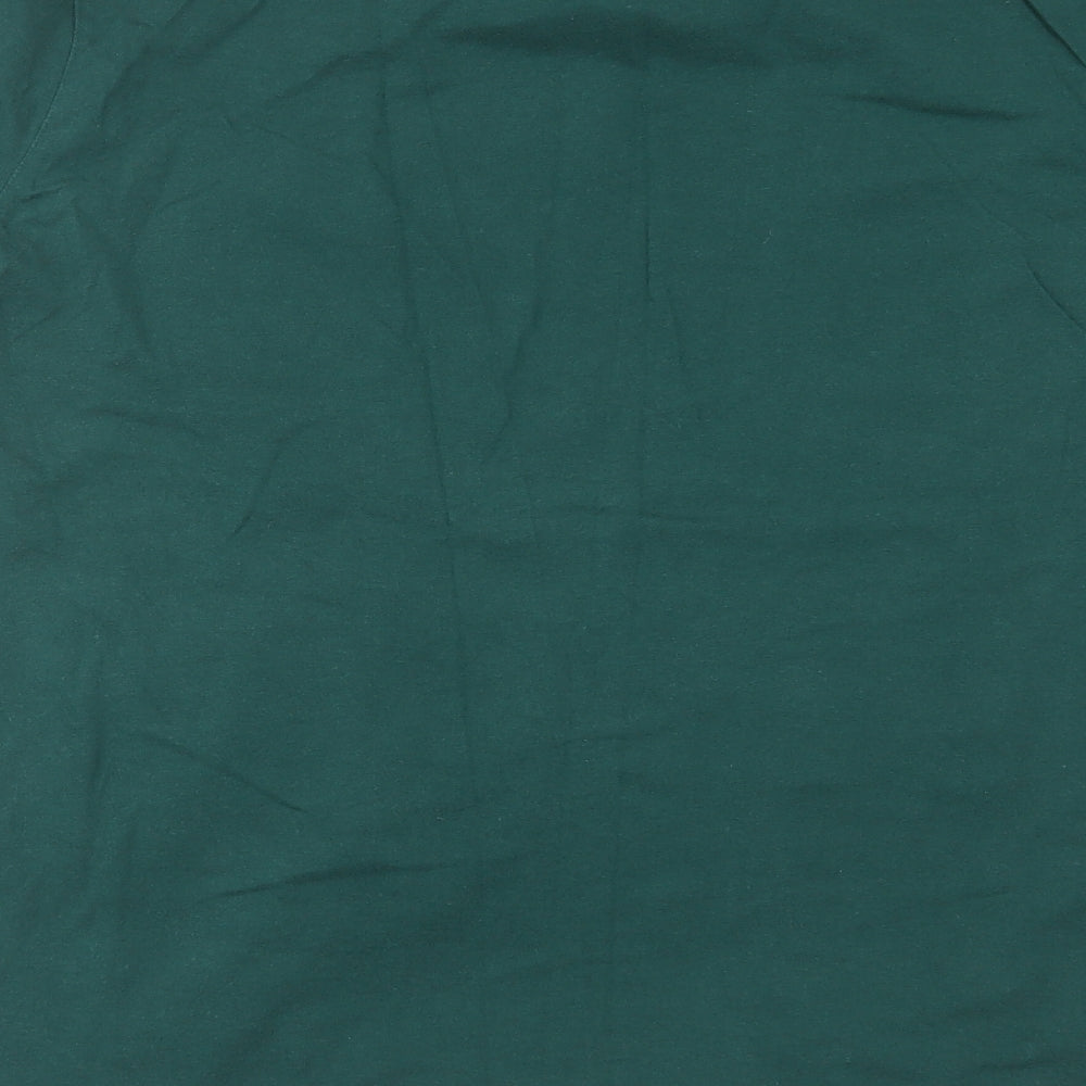 F&F Mens Green Solid   Pyjama Top Size XL  - need more sleep