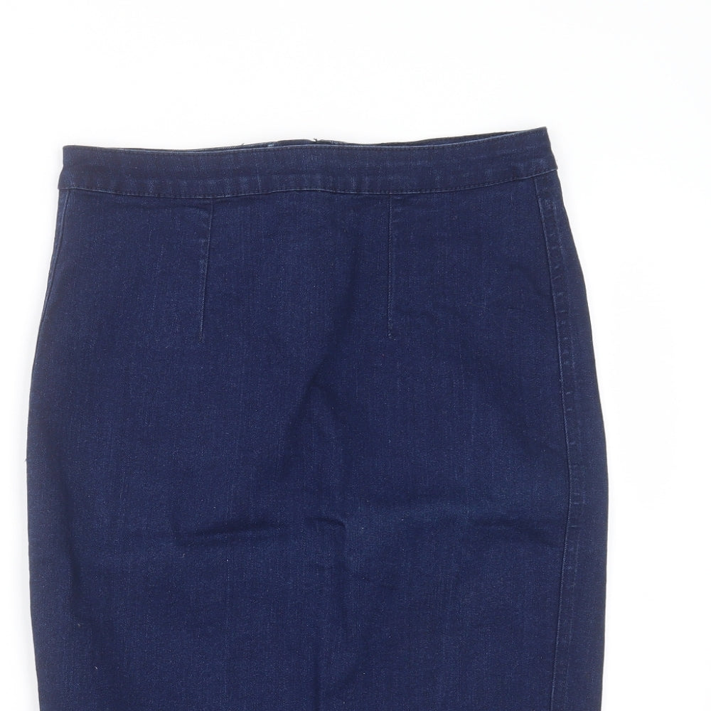George Womens Blue  Denim Straight & Pencil Skirt Size 10