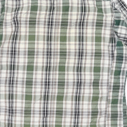 Burton Mens Grey Plaid   Button-Up Size L
