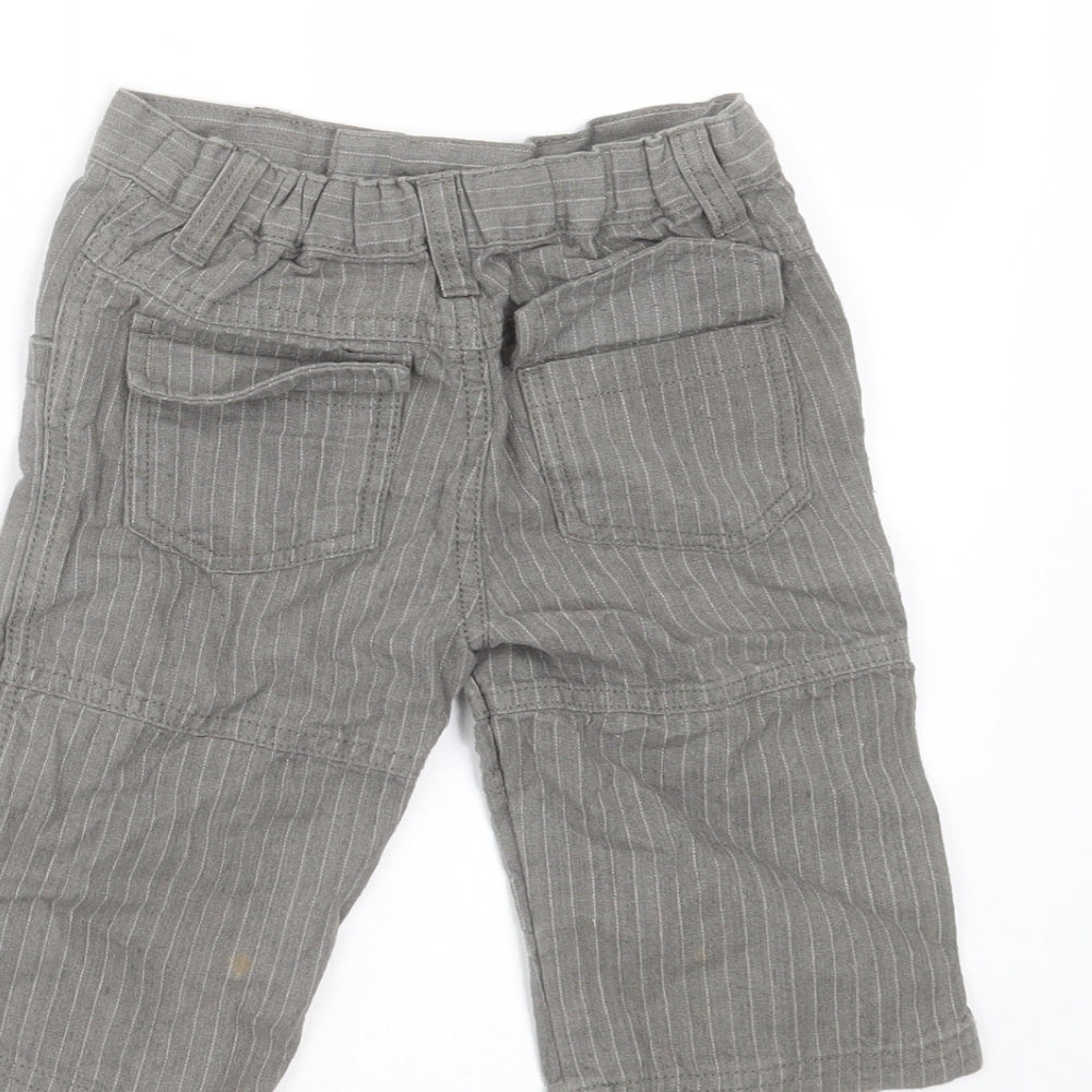 Matalan Boys Grey Striped   Trousers Size 2-3 Years