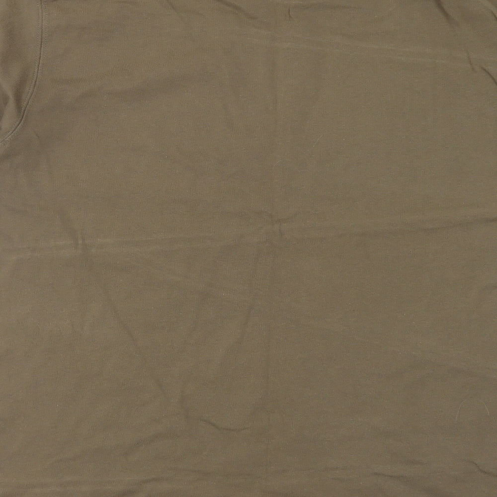 George Mens Green Geometric   T-Shirt Size L