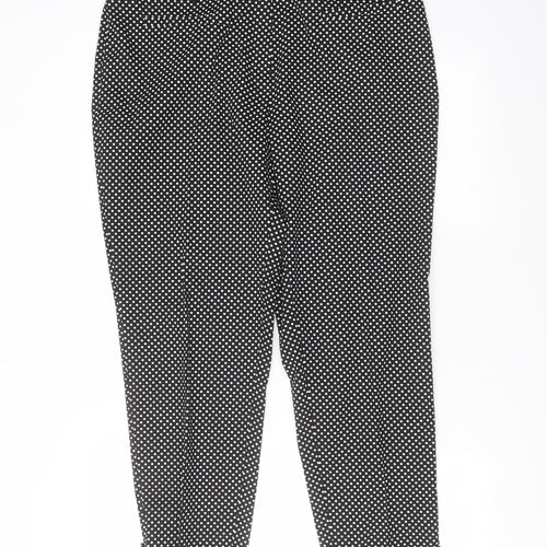 Debenhams Womens Black Polka Dot  Trousers  Size 16 L25 in