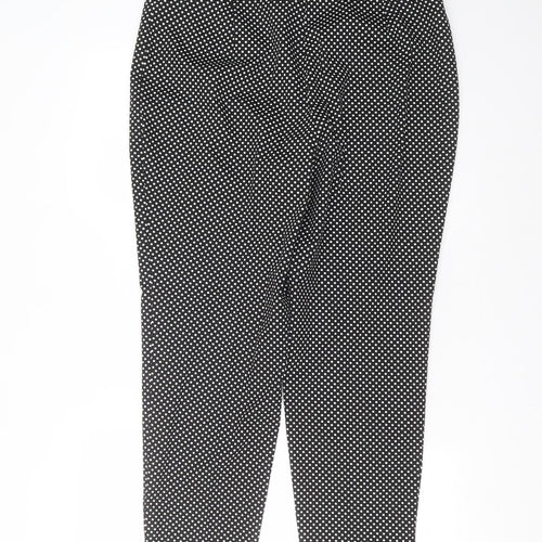 Debenhams Womens Black Polka Dot  Trousers  Size 16 L25 in
