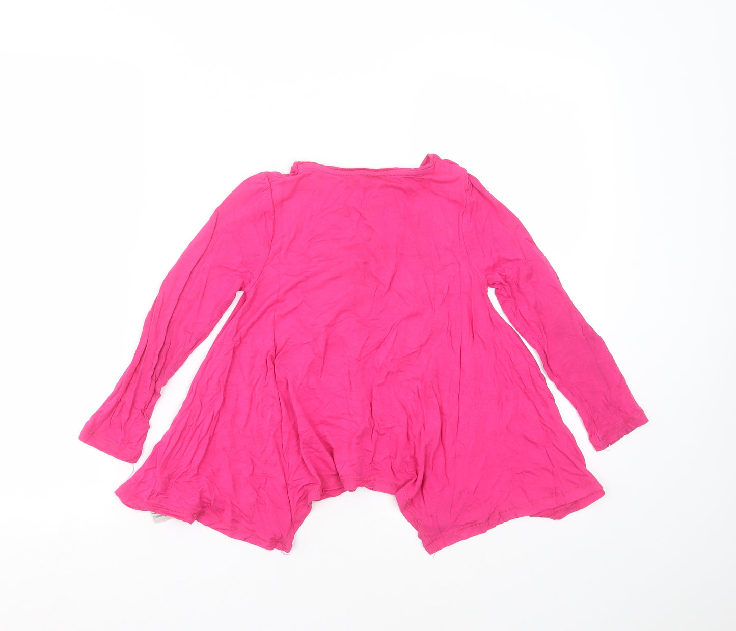 F&F Girls Pink   Basic T-Shirt Size 5-6 Years  - zebra