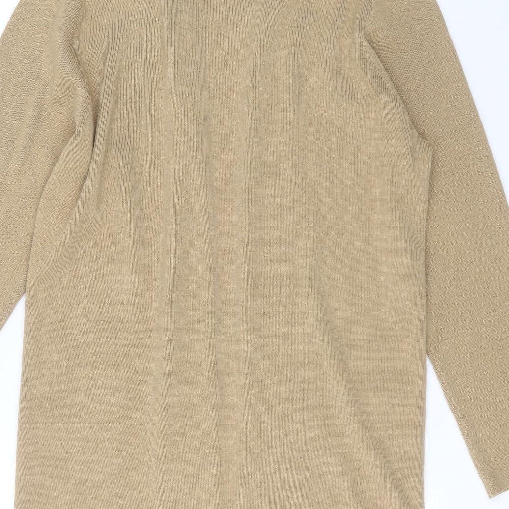journal Womens Beige  Knit Cardigan Jumper Size 20