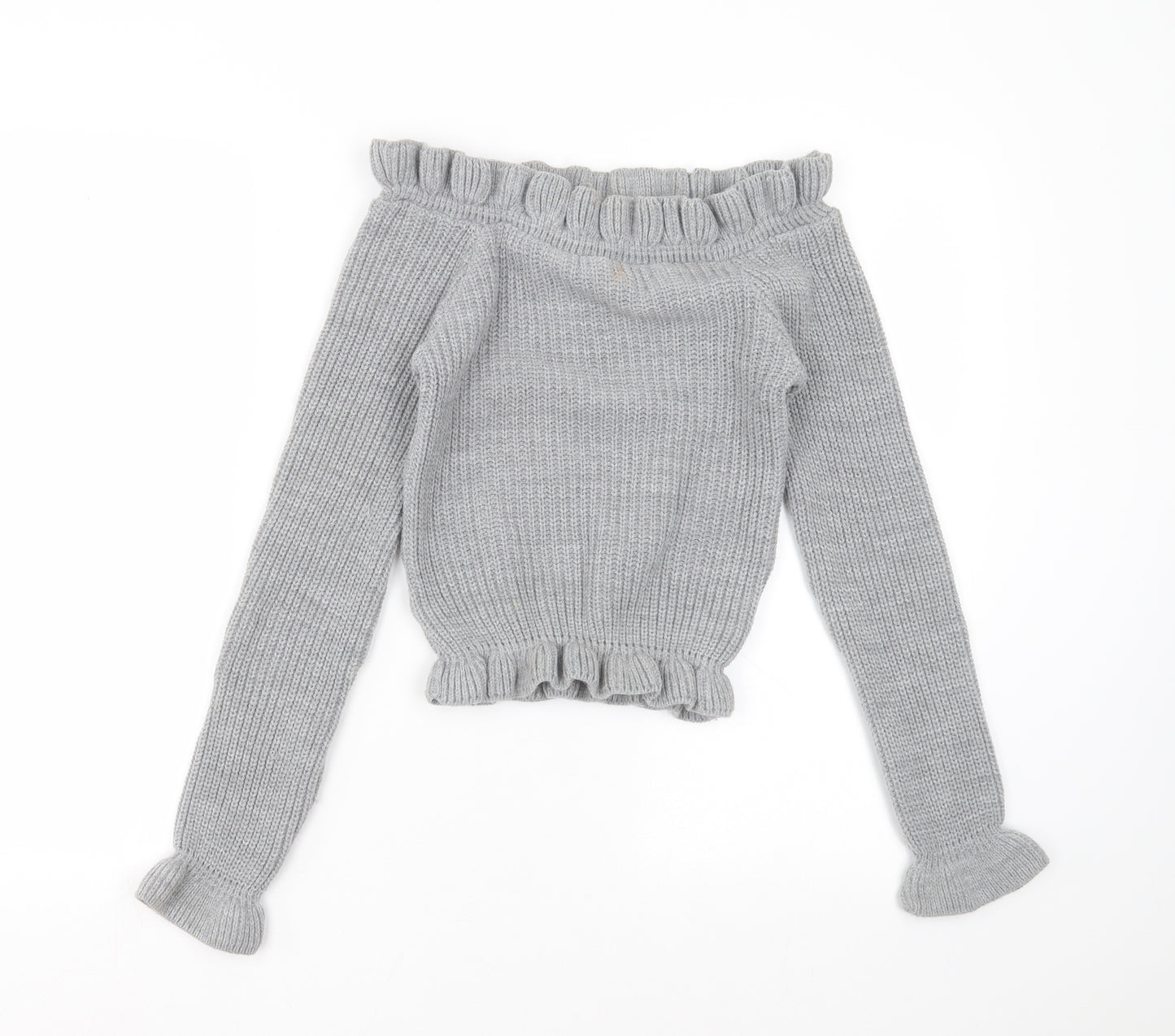 Select Womens Grey  Knit Pullover Jumper Size 6