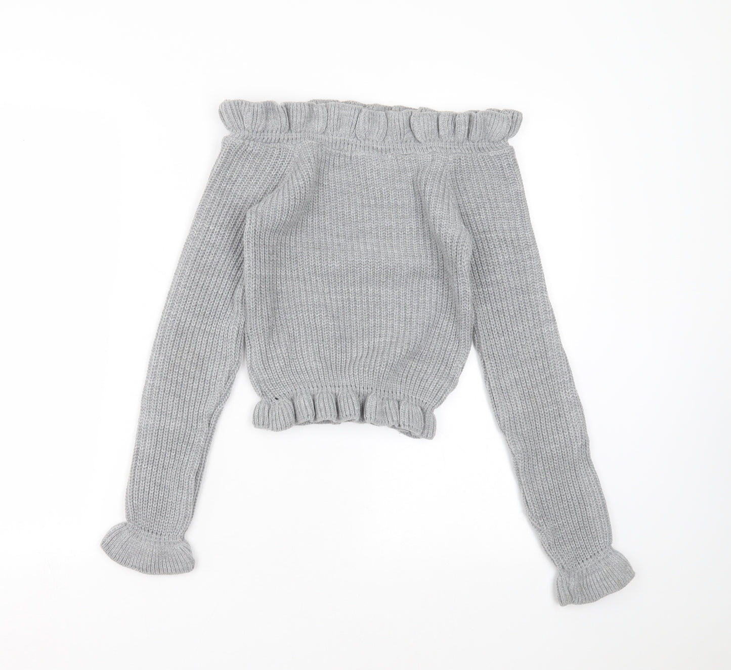 Select Womens Grey  Knit Pullover Jumper Size 6