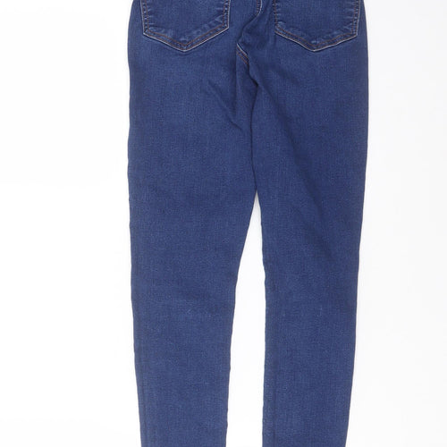 Topshop Womens Blue  Denim Skinny Jeans Size 24 in L26 in