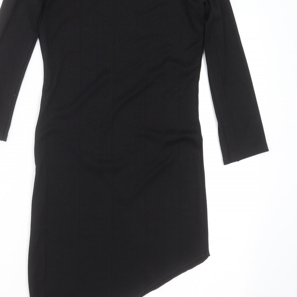 OneTouch Womens Black Striped  Mini  Size 8