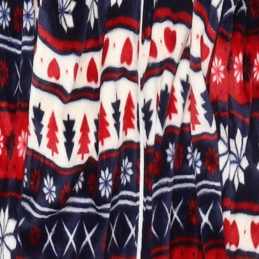 Matalan Womens Blue Fair Isle  Top One Piece Size S  - christmas onesie