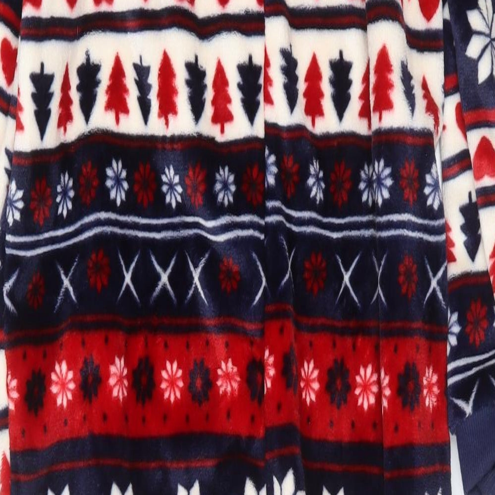 Matalan Womens Blue Fair Isle  Top One Piece Size S  - christmas onesie