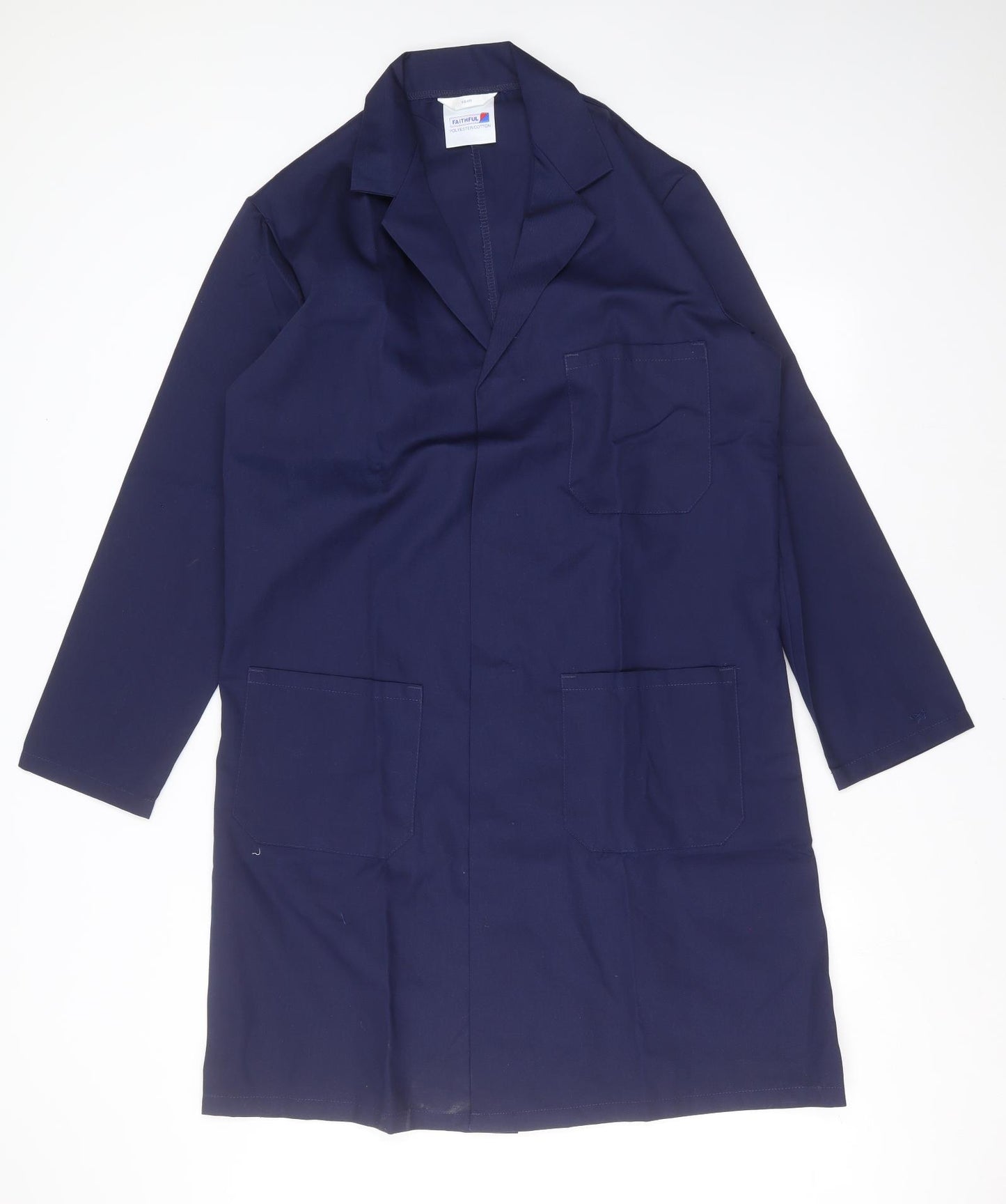 Faithful Mens Blue   Jacket Coat Size L  - labcoat