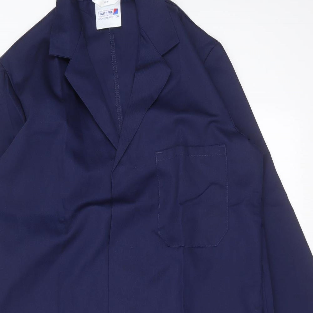 Faithful Mens Blue   Jacket Coat Size L  - labcoat