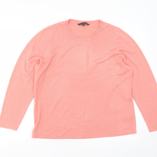 Love knitwear Womens Pink  Knit Pullover Jumper Size 18