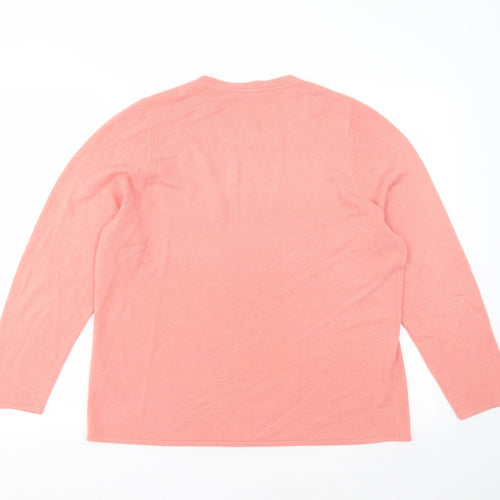 Love knitwear Womens Pink  Knit Pullover Jumper Size 18