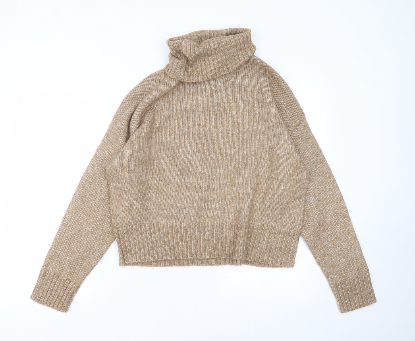 New Look Womens Beige  Knit Pullover Jumper Size M