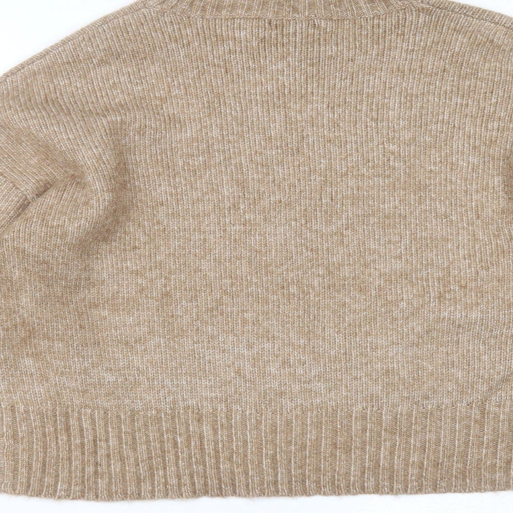 New Look Womens Beige  Knit Pullover Jumper Size M