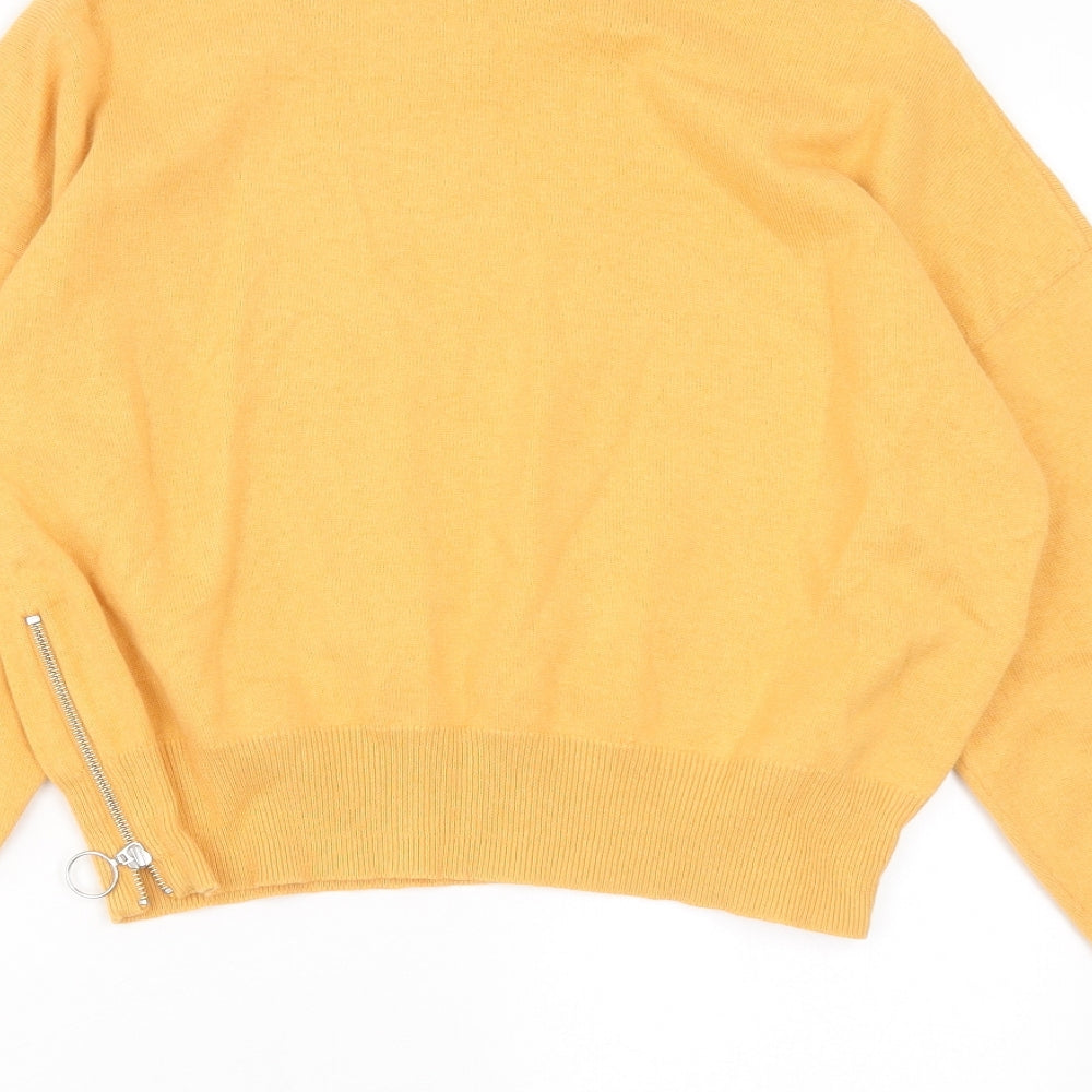 & Other Stories Womens Orange  Knit Pullover Jumper Size S