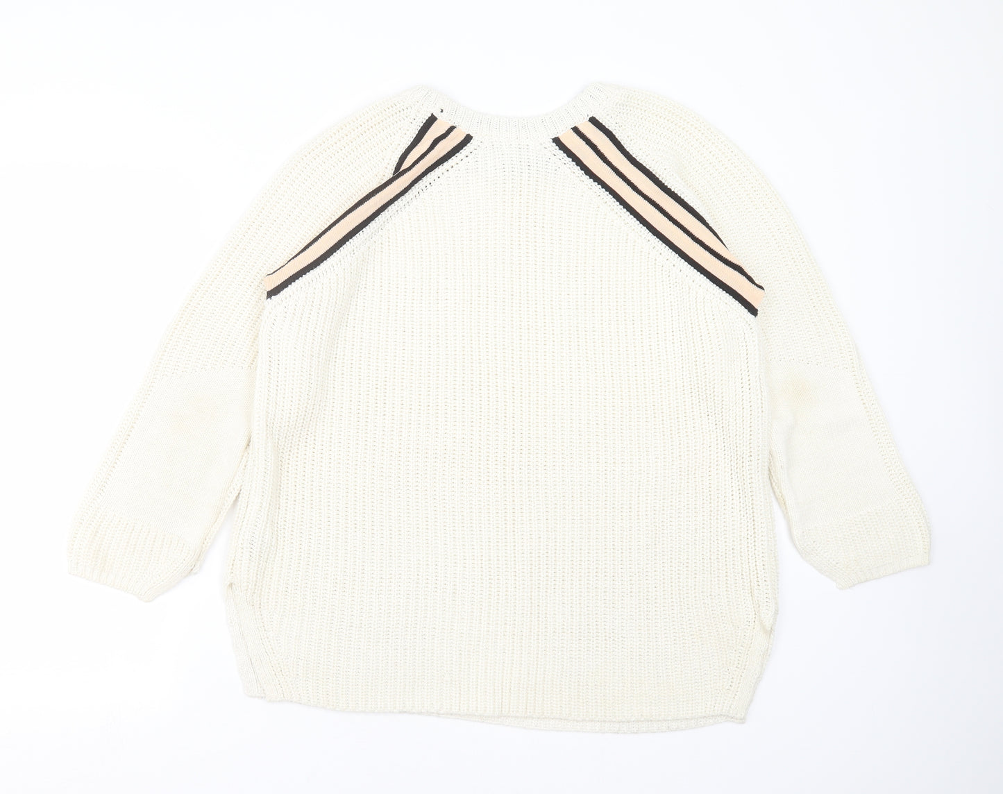 NEXT Womens Ivory  Knit Pullover Jumper Size L