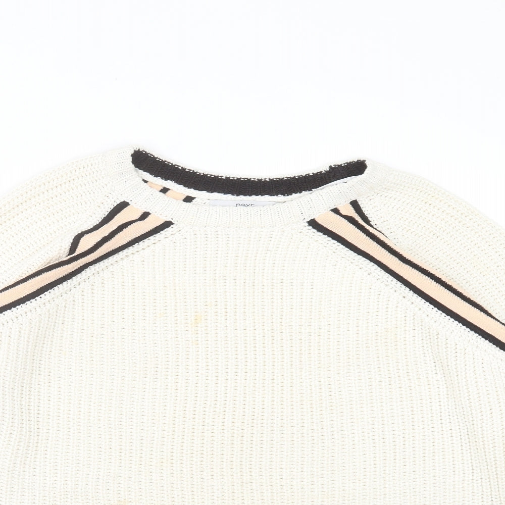 NEXT Womens Ivory  Knit Pullover Jumper Size L
