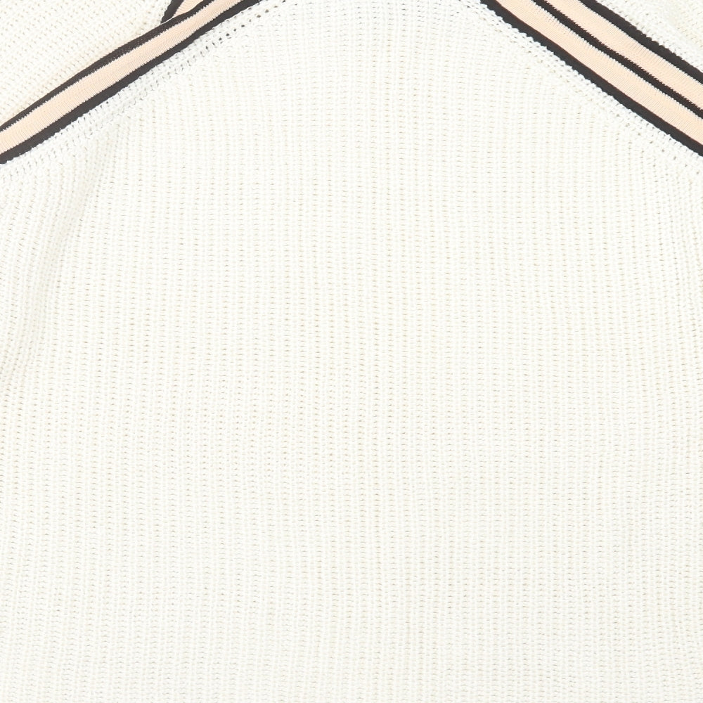 NEXT Womens Ivory  Knit Pullover Jumper Size L