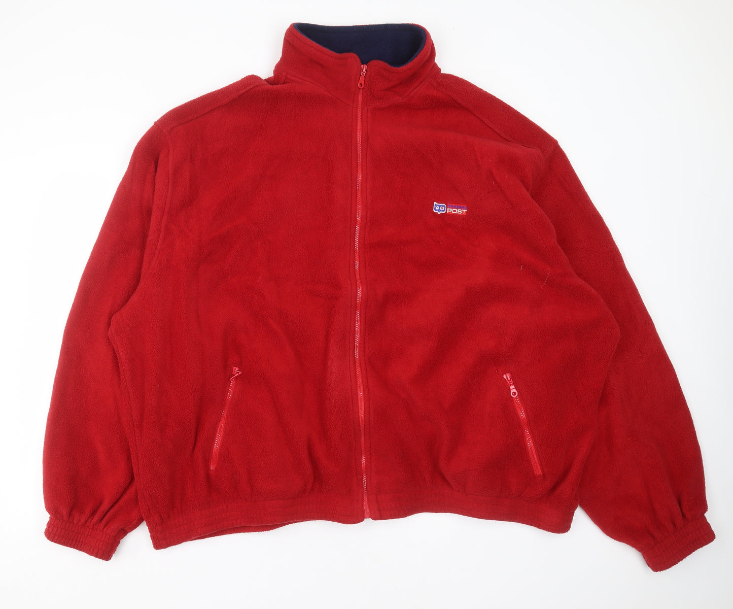 trading post Mens Red  Fleece Full Zip Jumper Size 4XL