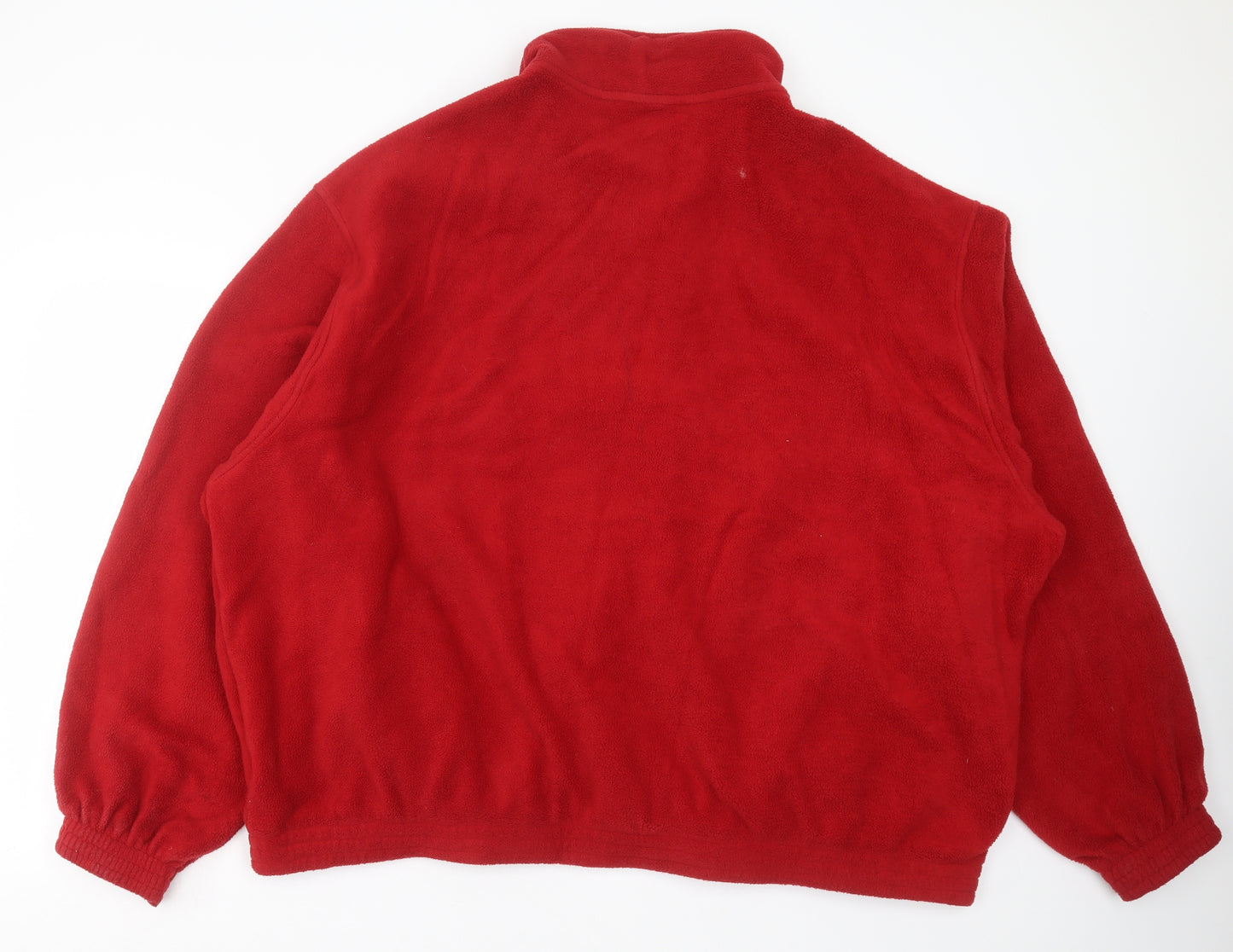 trading post Mens Red  Fleece Full Zip Jumper Size 4XL