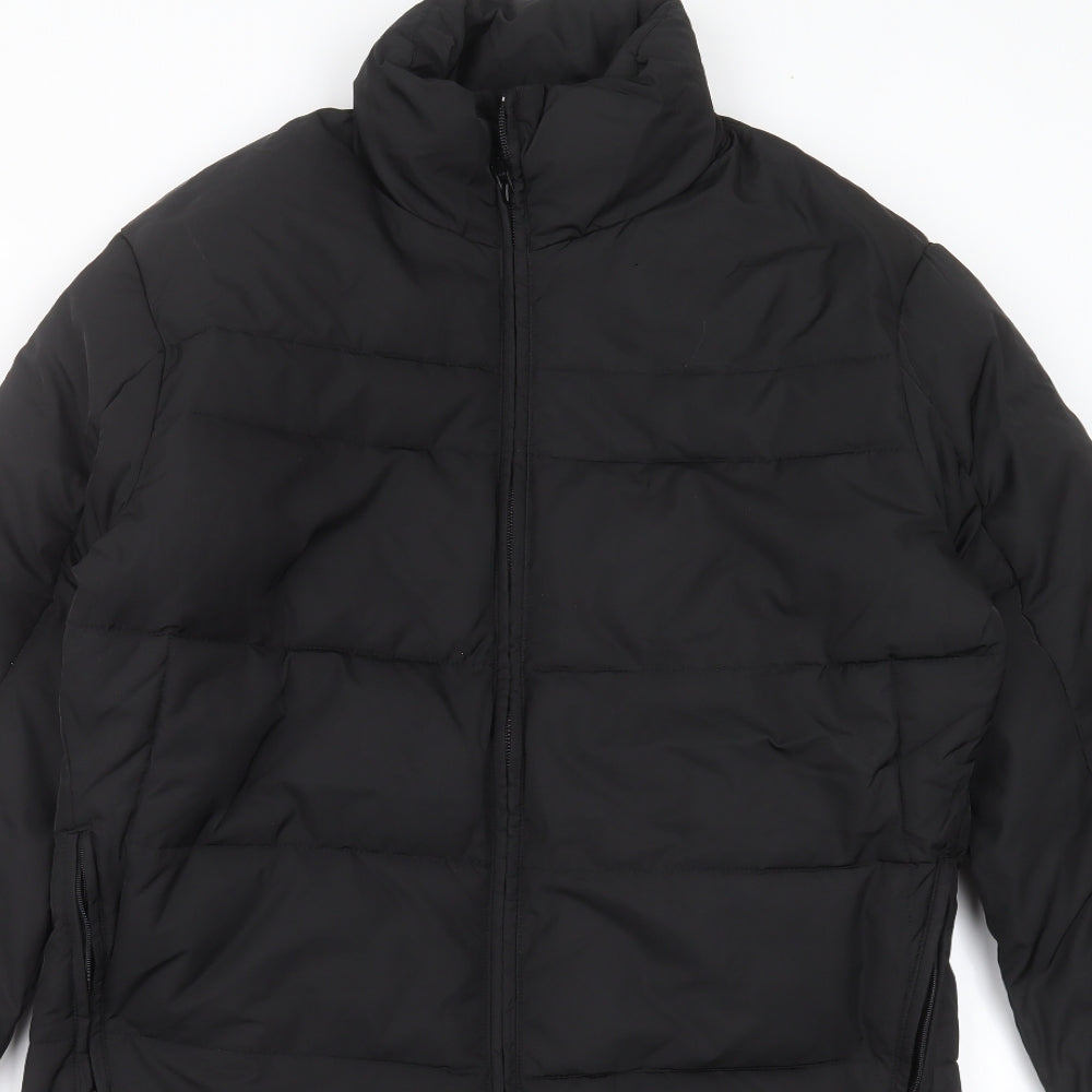 Selected Homme Mens Black   Puffer Jacket Coat Size XS