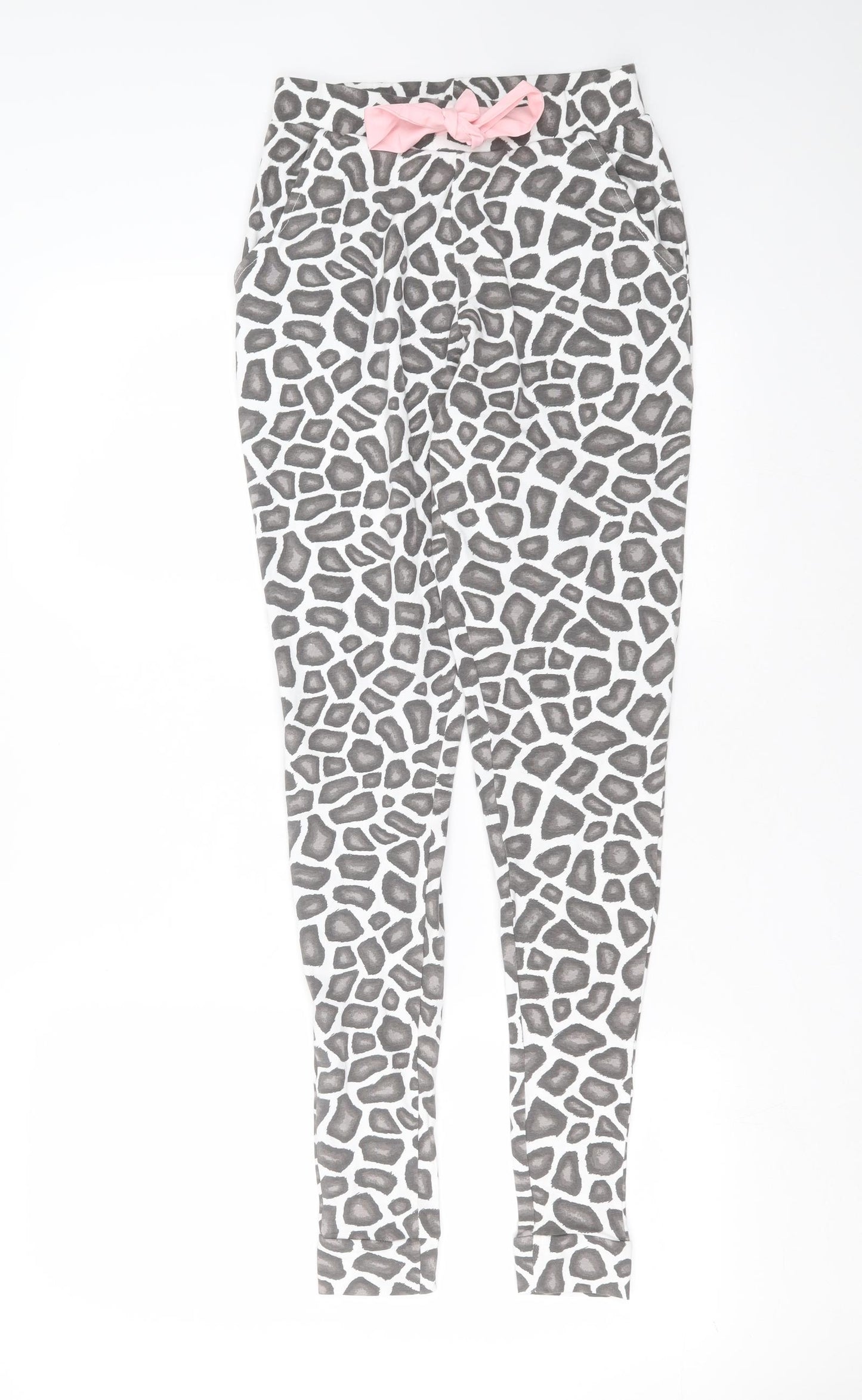 Boux Avenue Womens White Animal Print   Pyjama Pants Size 14