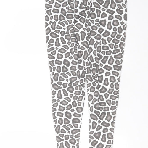 Boux Avenue Womens White Animal Print   Pyjama Pants Size 14