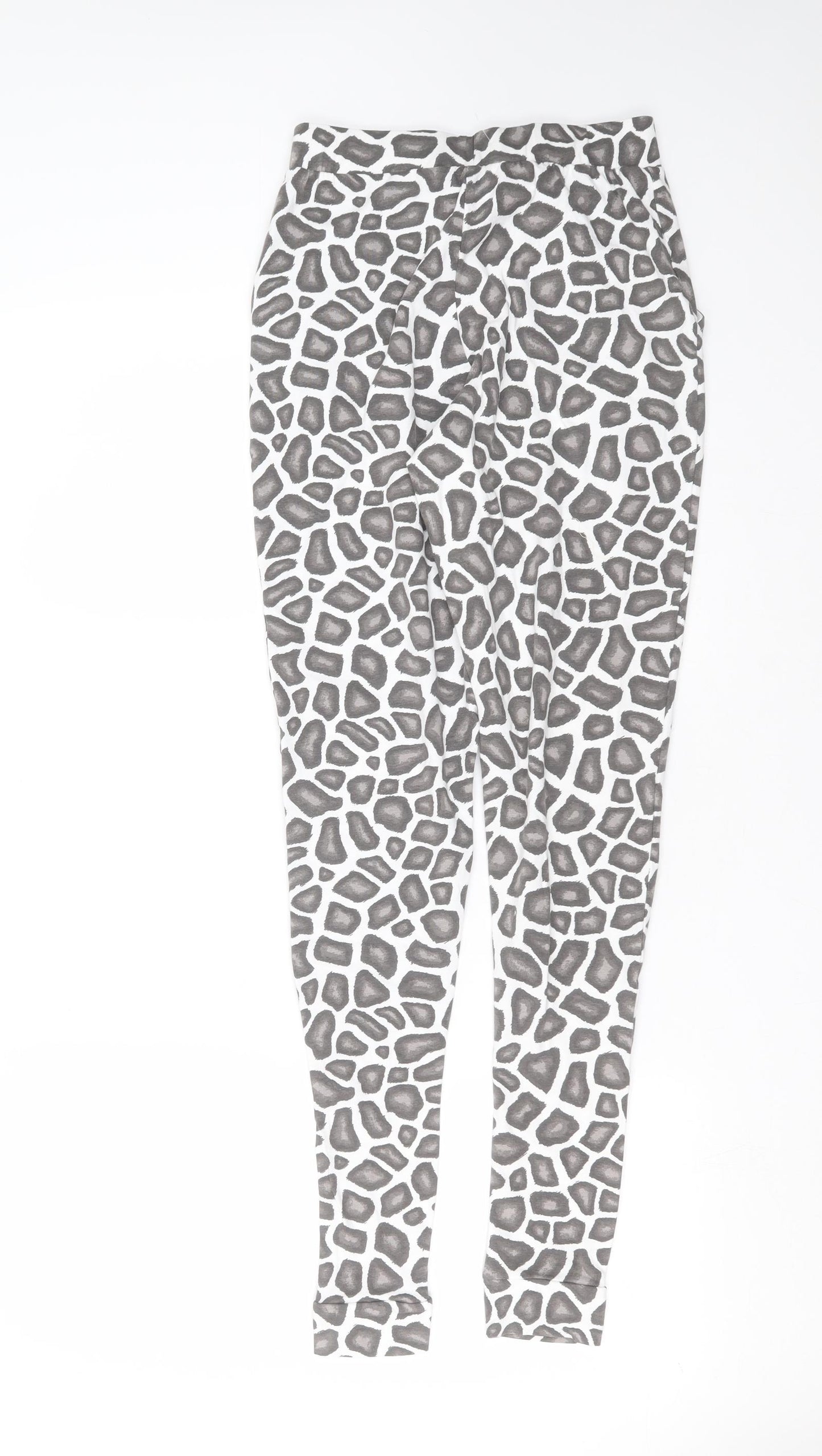 Boux Avenue Womens White Animal Print   Pyjama Pants Size 14
