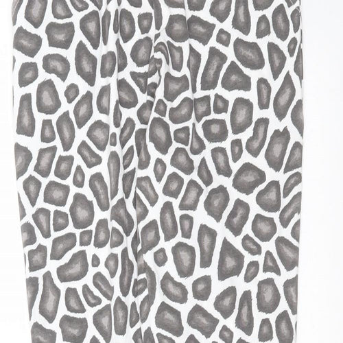 Boux Avenue Womens White Animal Print   Pyjama Pants Size 14