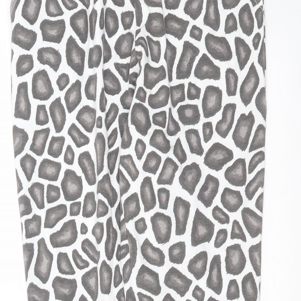 Boux Avenue Womens White Animal Print   Pyjama Pants Size 14