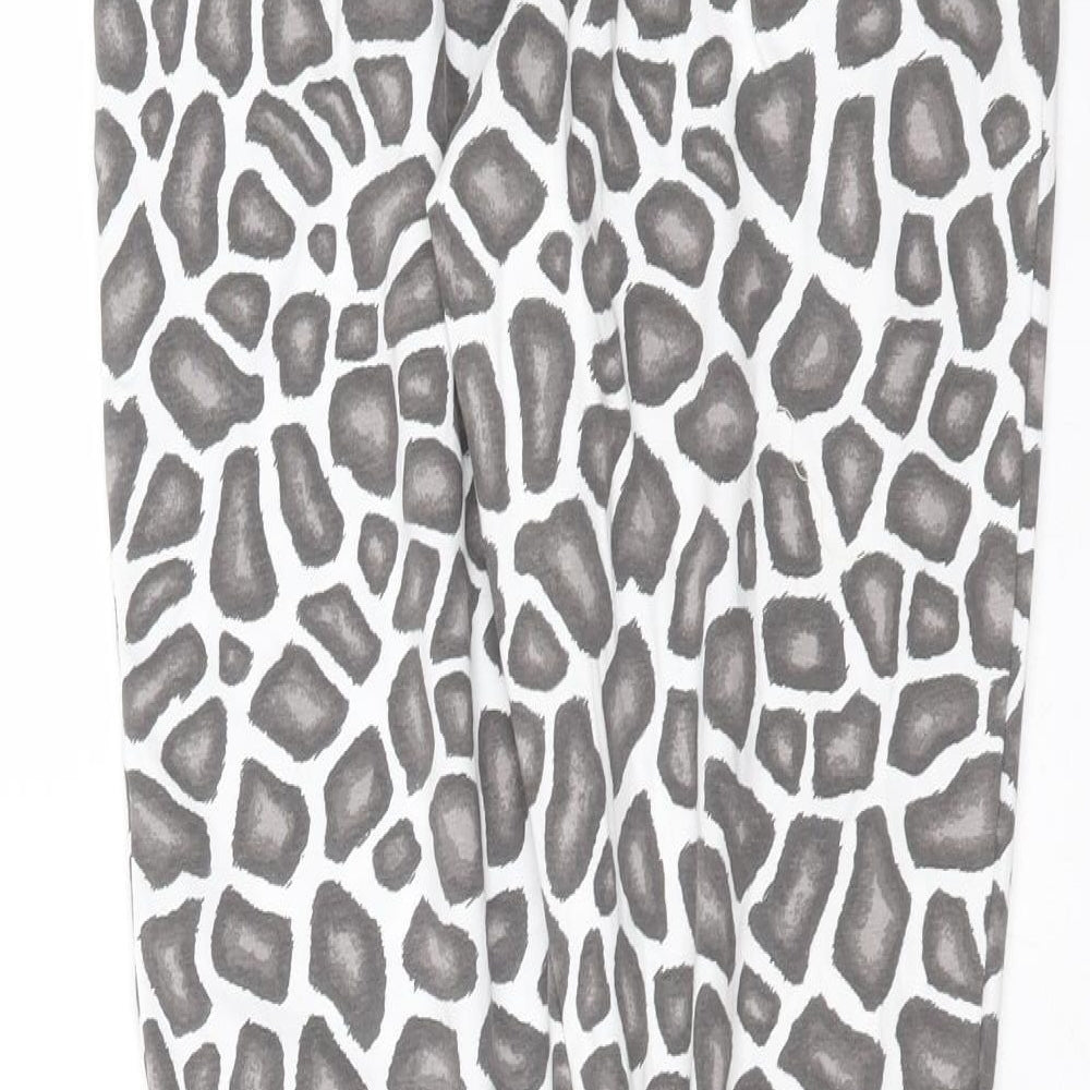 Boux Avenue Womens White Animal Print   Pyjama Pants Size 14