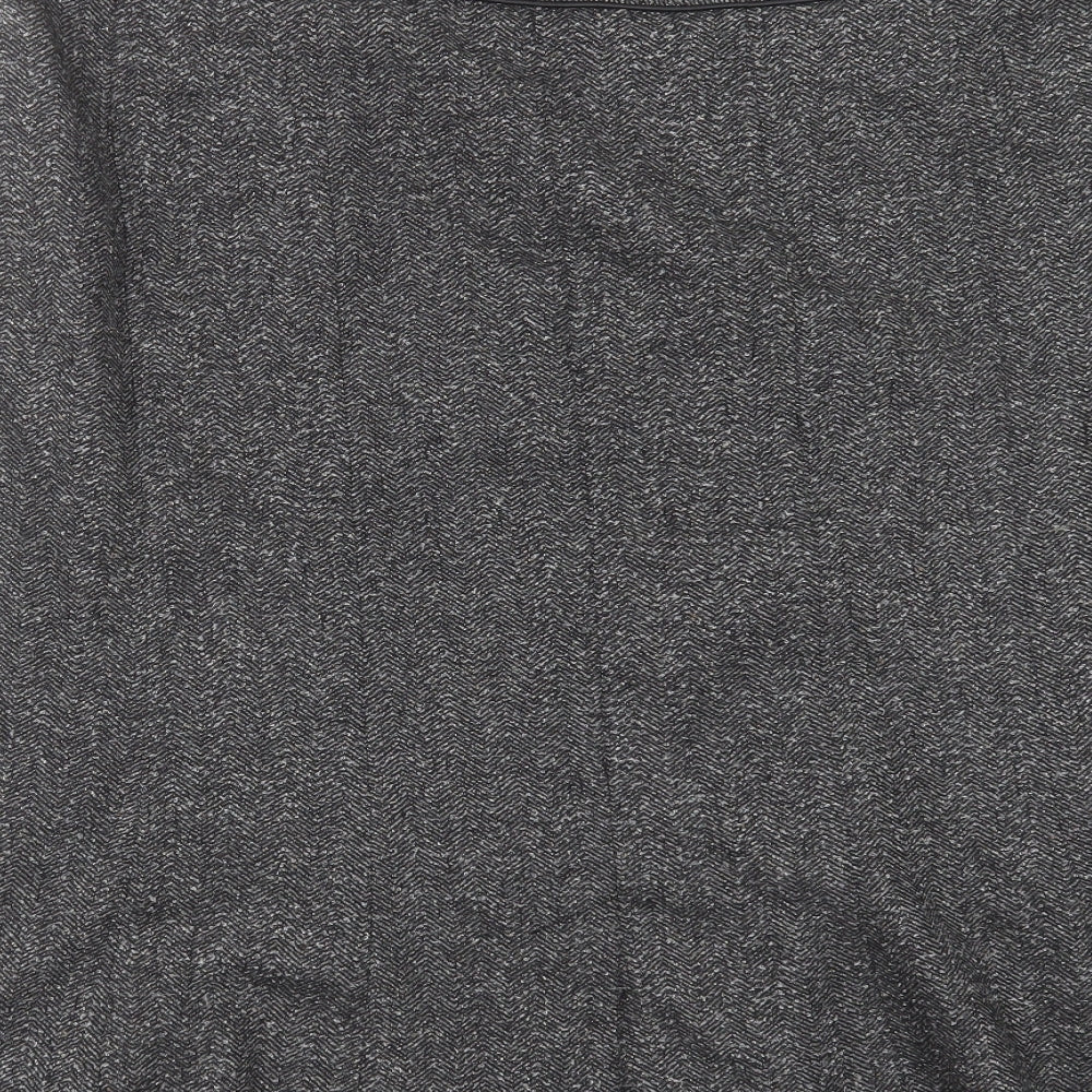 Marks and Spencer Womens Grey Herringbone  Trumpet Skirt Size 18