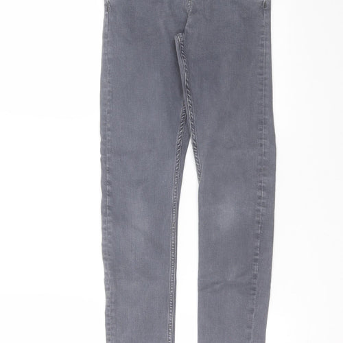 Topshop Womens Grey  Denim Skinny Jeans Size 26 in L29 in