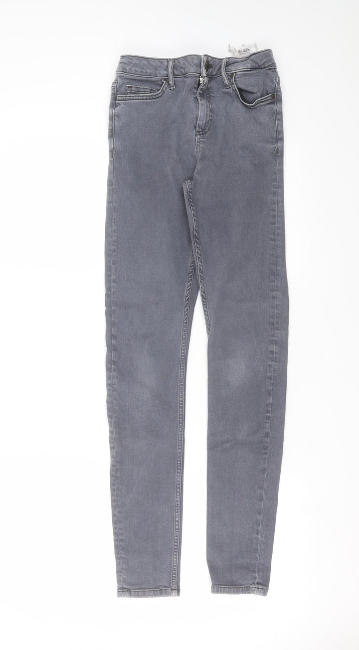 Topshop Womens Grey Denim Skinny Jeans Size 26 in L29 in