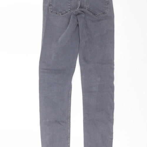 Topshop Womens Grey  Denim Skinny Jeans Size 26 in L29 in