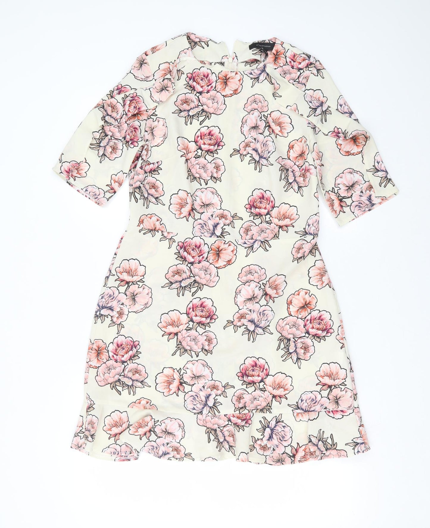 Primark Womens Ivory Floral  Shift  Size 14
