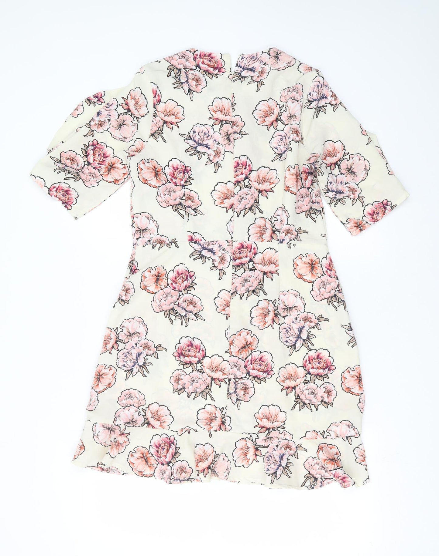 Primark Womens Ivory Floral  Shift  Size 14