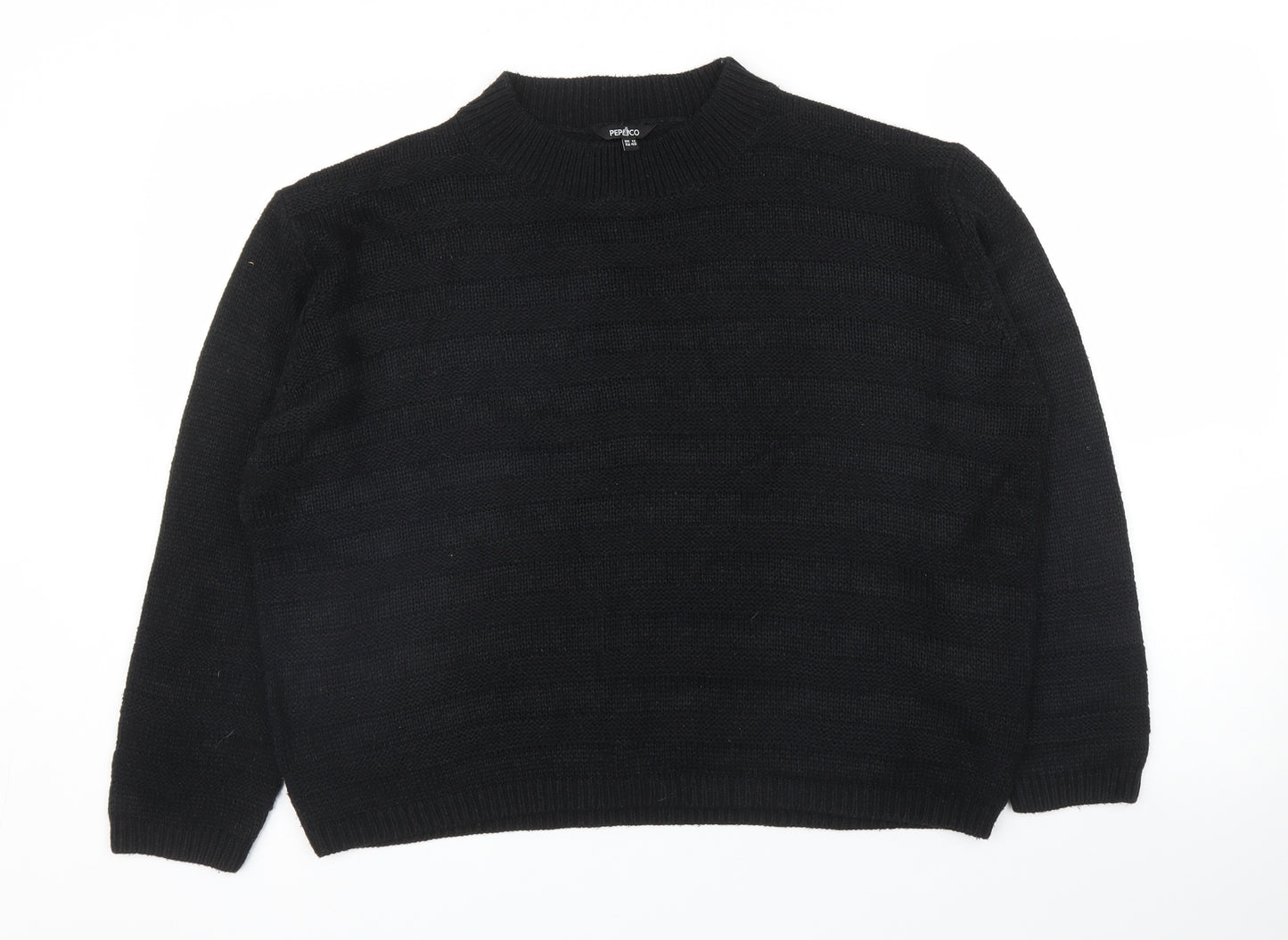 Pep&Co Womens Black   Pullover Jumper Size 12