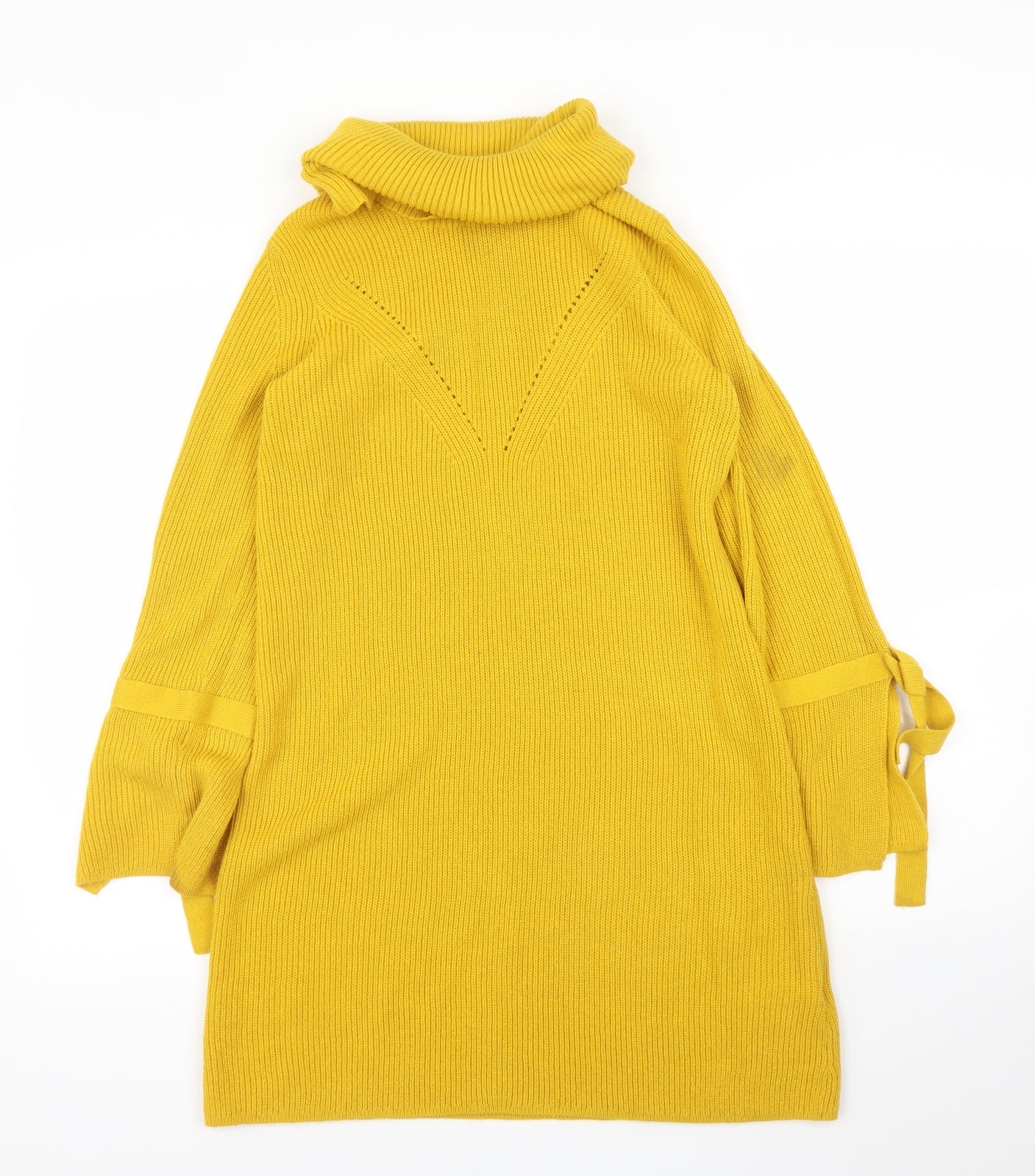 TU Womens Yellow   Tunic Jumper Size 14