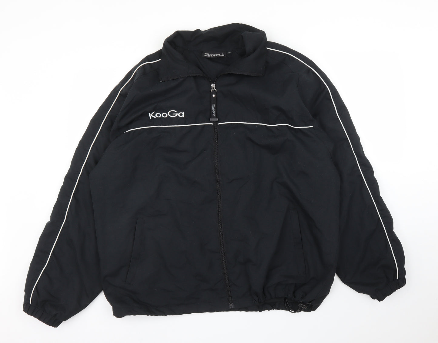 Kooga Mens Black   Full Zip Jumper Size L