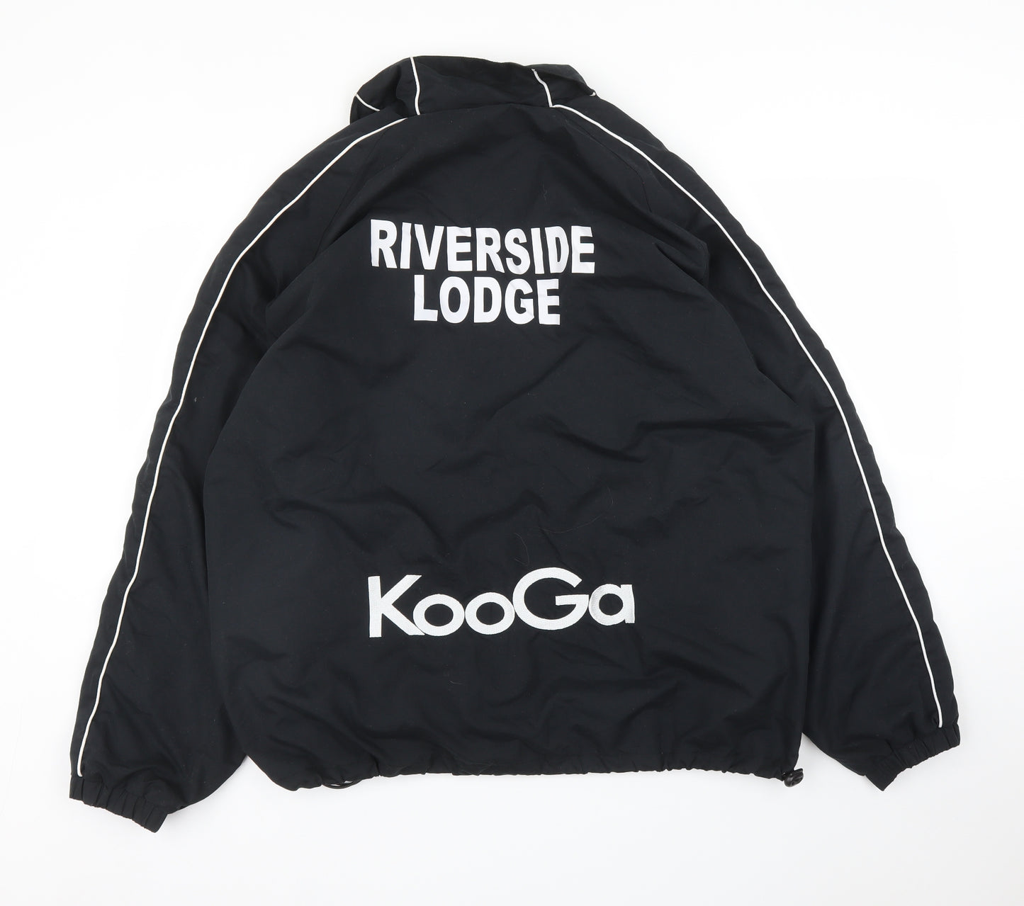 Kooga Mens Black   Full Zip Jumper Size L