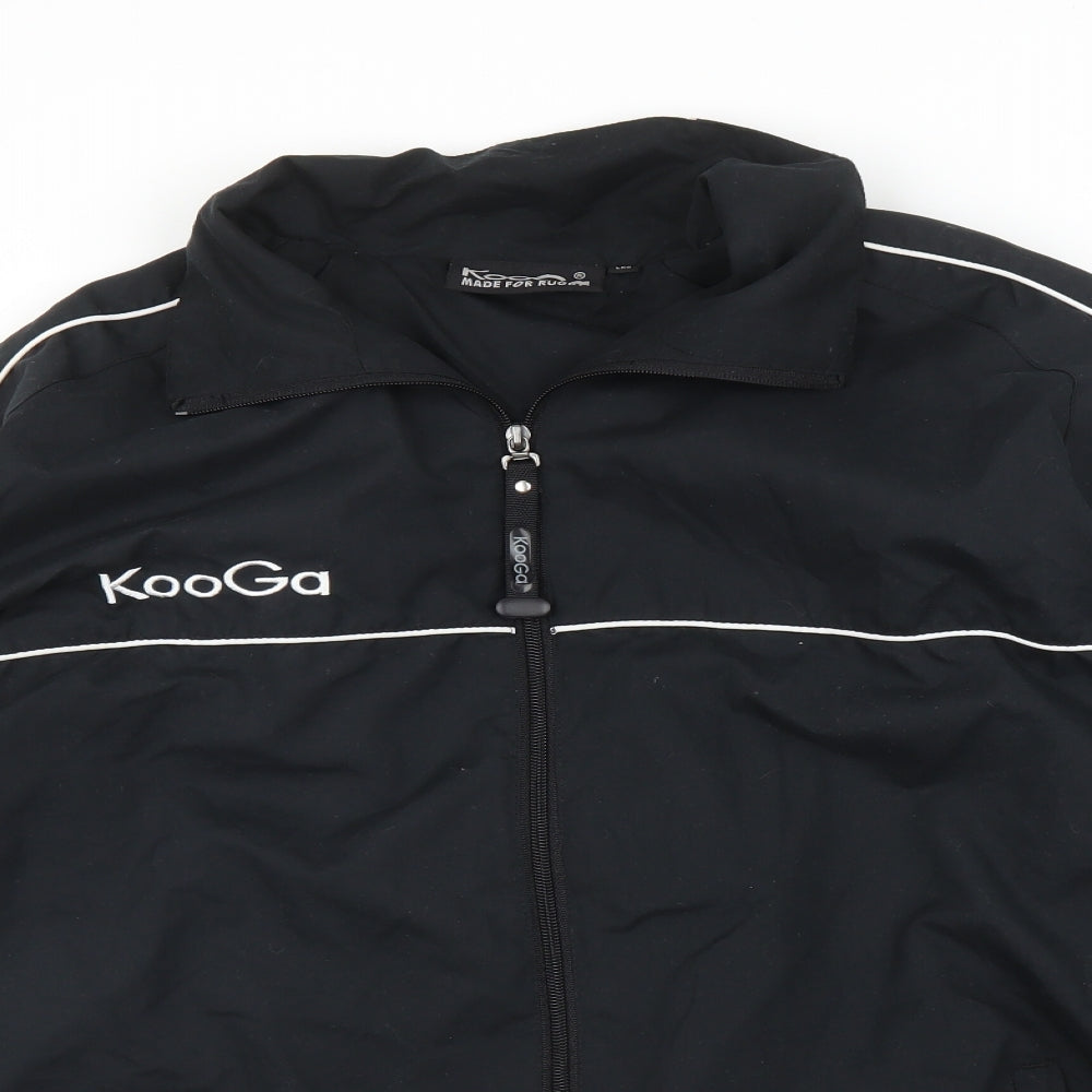 Kooga Mens Black   Full Zip Jumper Size L