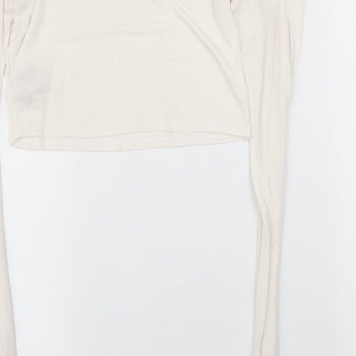 Boohoo Womens White   Cropped Blouse Size 8