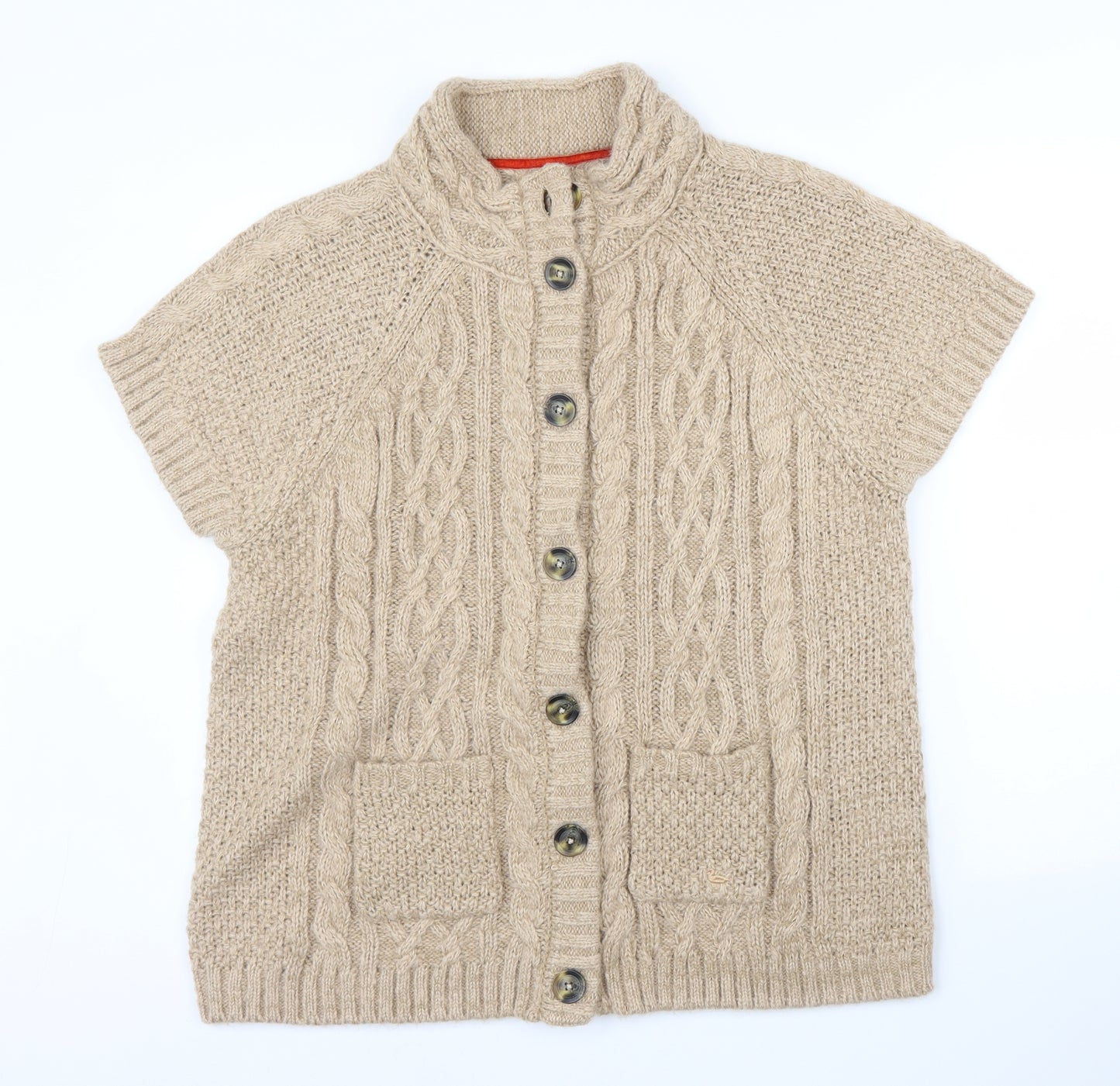EWM Womens Beige   Cardigan Jumper Size M