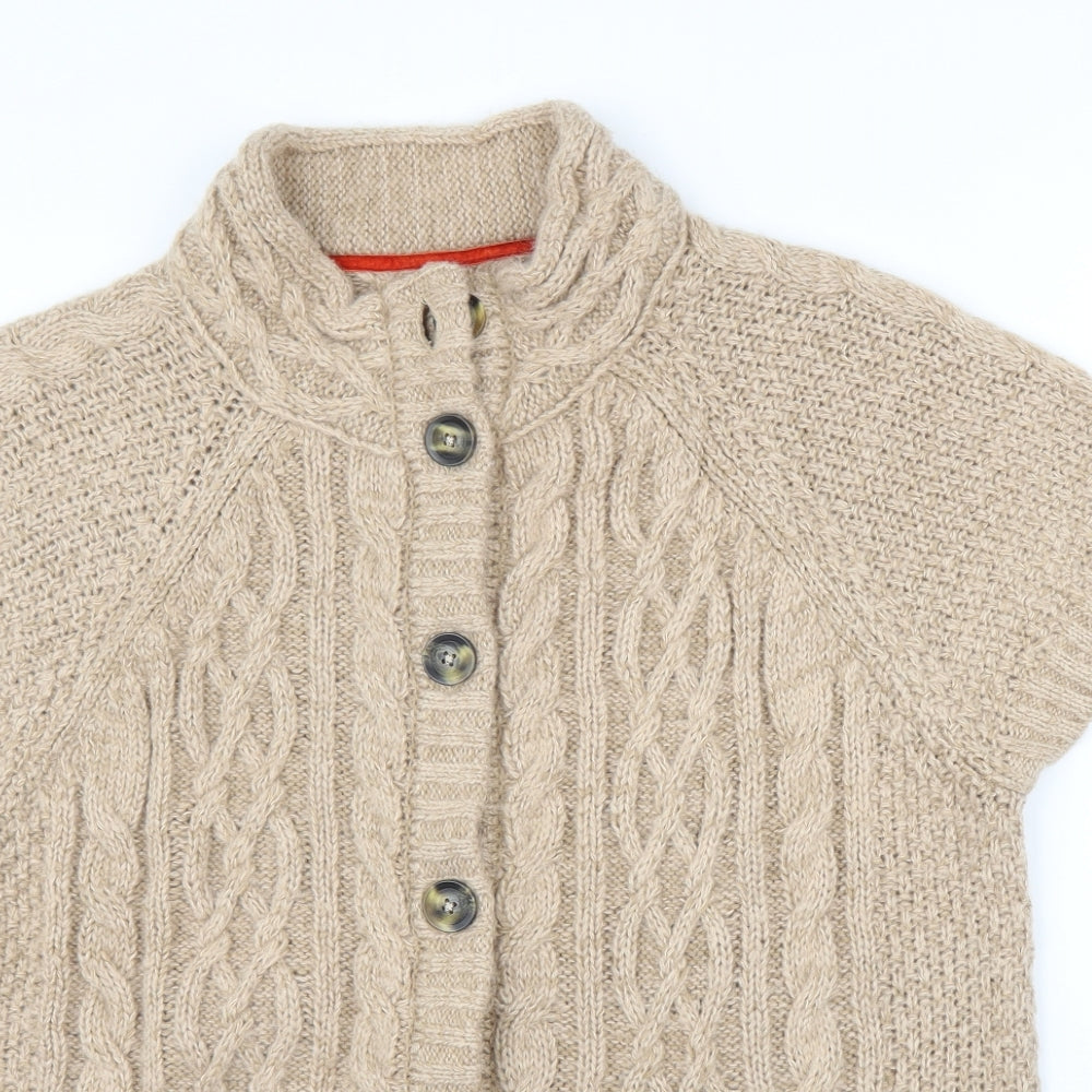 EWM Womens Beige   Cardigan Jumper Size M