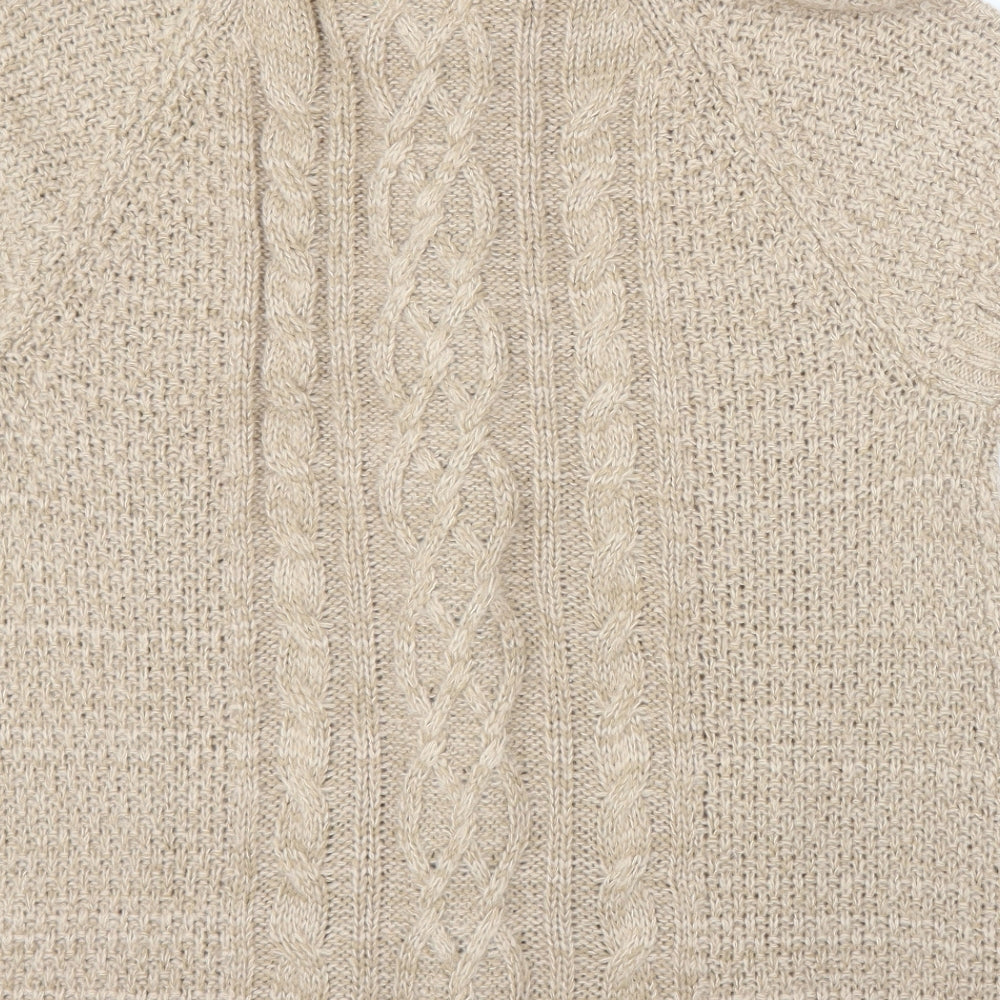 EWM Womens Beige   Cardigan Jumper Size M