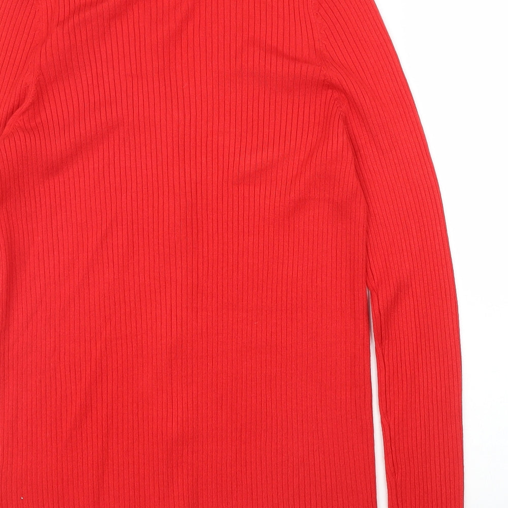 F&F Womens Red   Cardigan Jumper Size 12